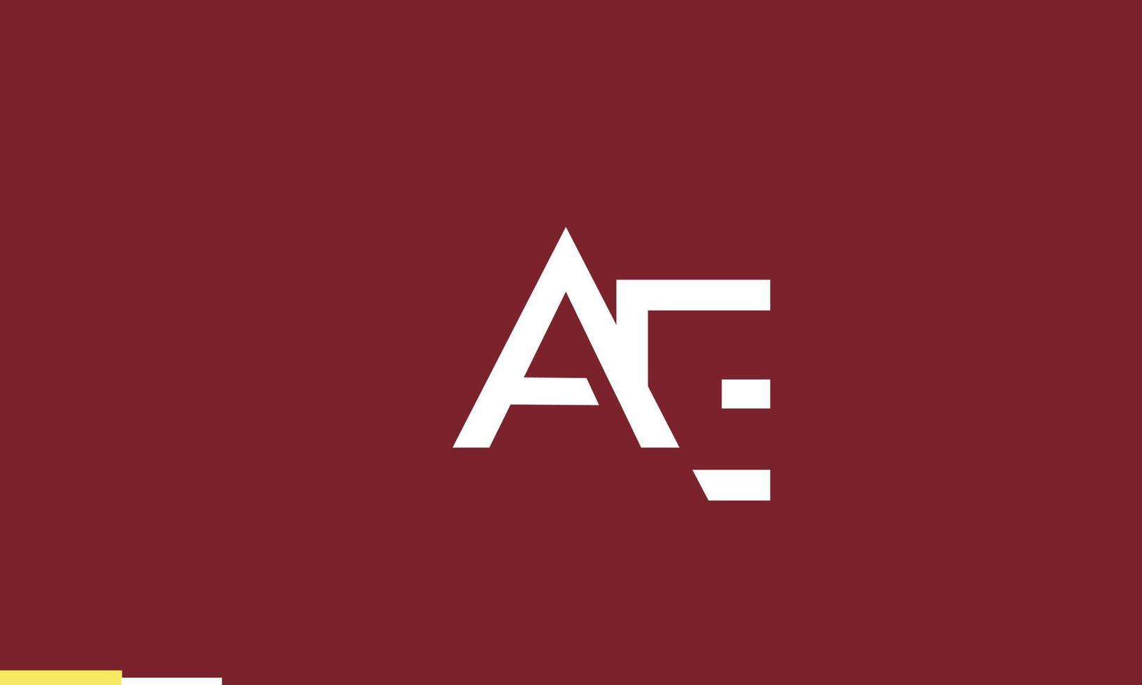 alfabet letters initialen monogram logo ae, ea, a en e vector