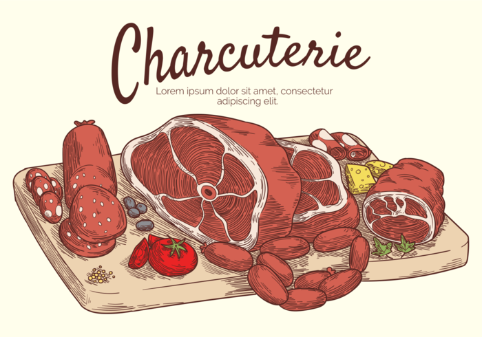 Charcuterie Vector Illustratie