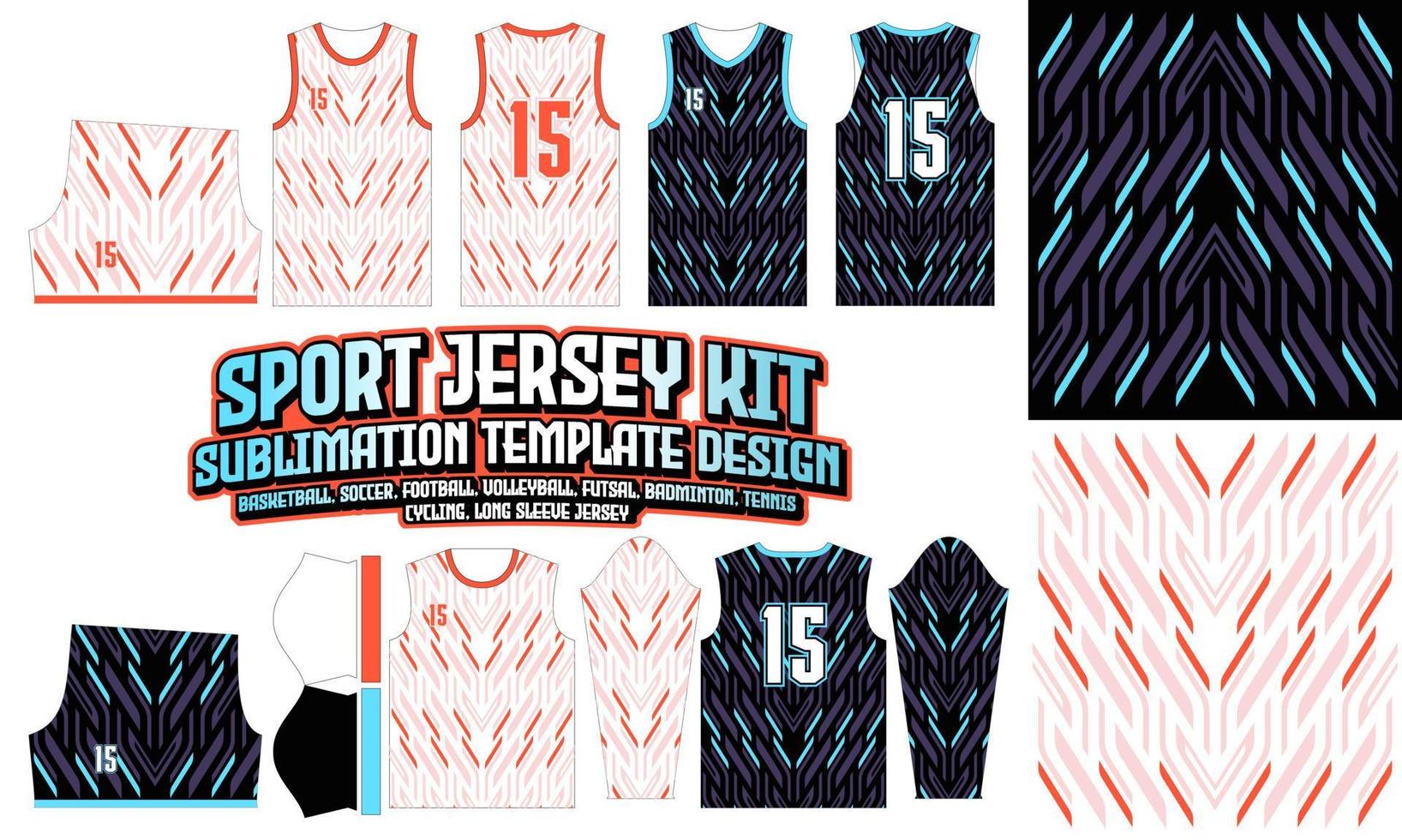 techno Jersey kleding sport slijtage sublimatie patroon ontwerp 259 voor voetbal Amerikaans voetbal e-sport basketbal volleybal badminton zaalvoetbal t-shirt vector