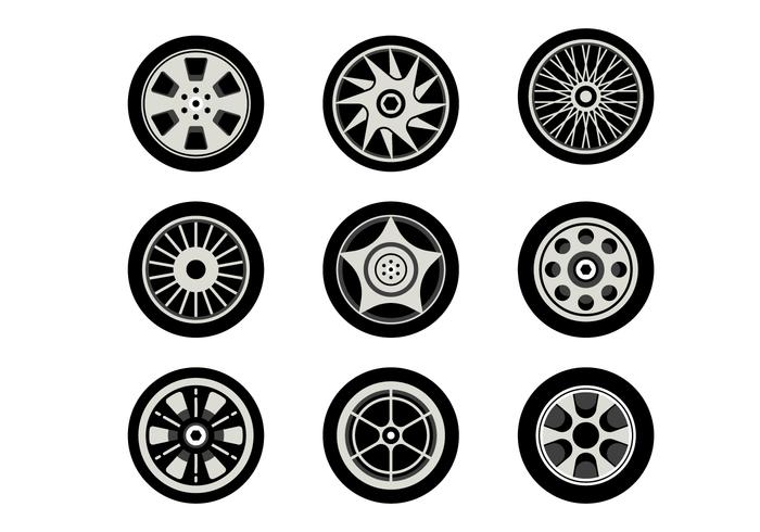 Gratis Hubcap Vector Collectie