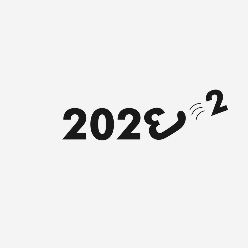 vector verandering jaar 2022 naar 2023, aantal 3 schopt aantal 2 mooi zo voor model, afdrukken, ontwerp, behang, sociaal media, achtergrond