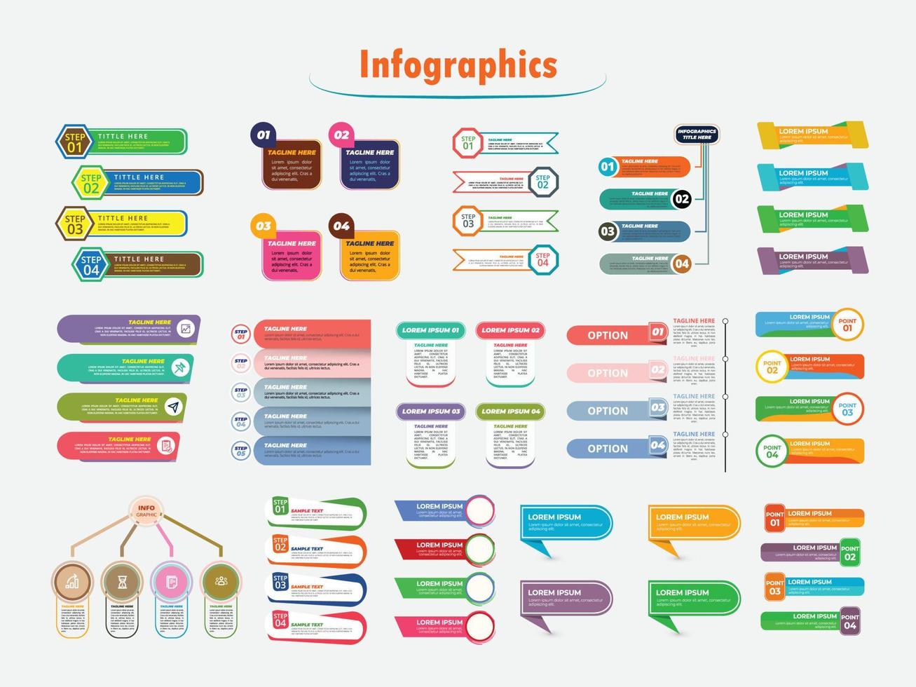 professioneel presentatie stappen infographic vector, icoon sjabloon vector