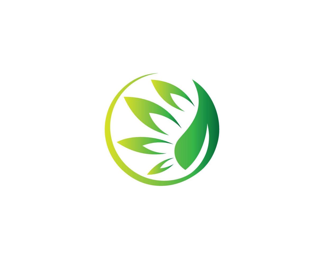 creatief groen blad ecologie natuur element vector icoon logo ontwerp sjabloon.