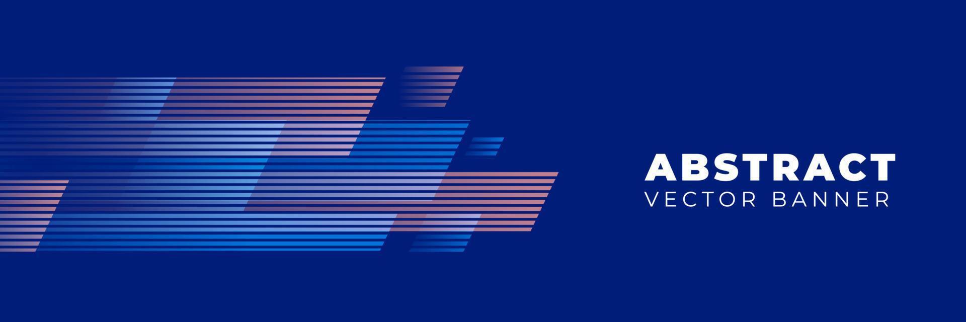 blauw achtergrond abstract horizontaal banier vector, sjabloon ontwerp met kopiëren ruimte vector