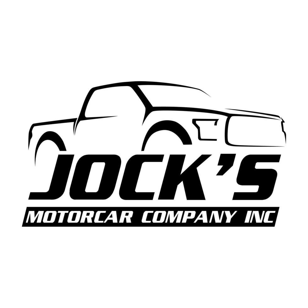 jocks auto bedrijf logo vector. vector