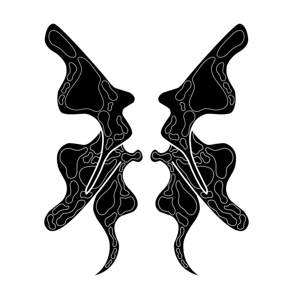 vrij vector vlinder tribal tatoeëren