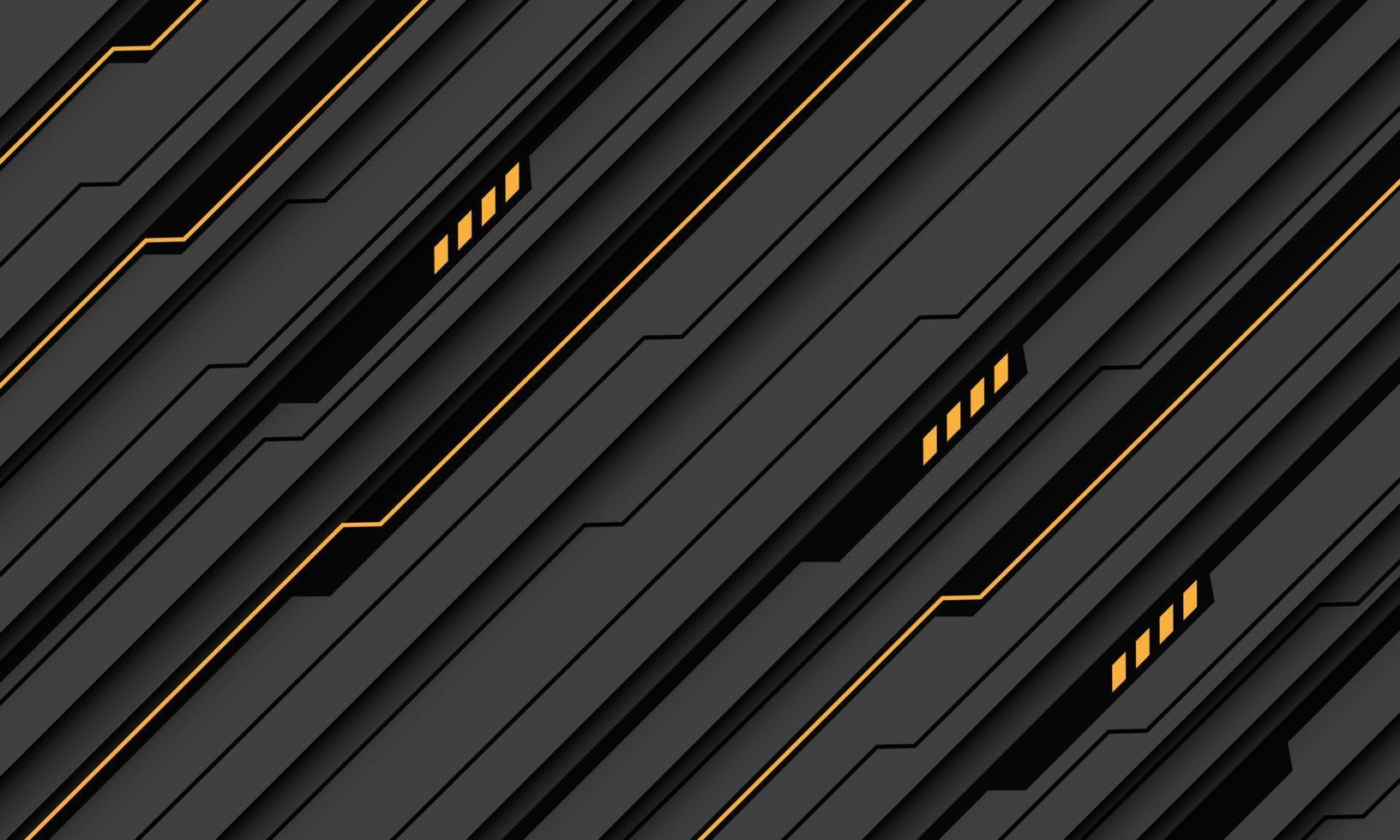 samenvattingb geel zwart lijn stroomkring cyber schuine streep dynamisch meetkundig Aan grijs ontwerp modern futuristische technologie achtergrond vector