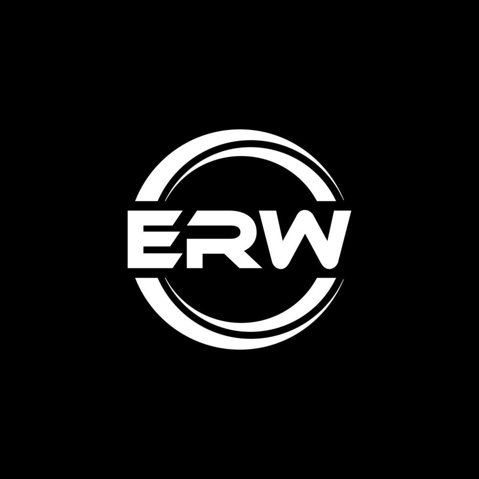 erw brief logo ontwerp in illustratie. vector logo, schoonschrift ontwerpen voor logo, poster, uitnodiging, enz.