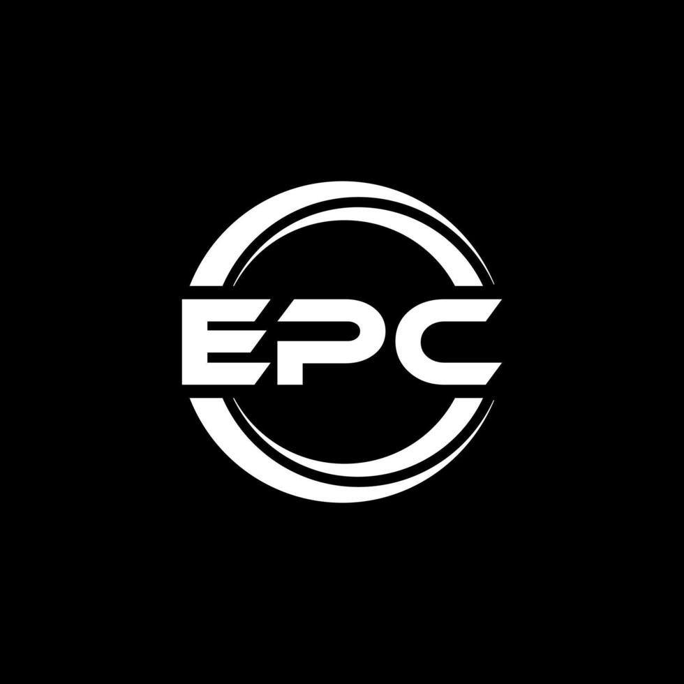 epc brief logo ontwerp in illustratie. vector logo, schoonschrift ontwerpen voor logo, poster, uitnodiging, enz.