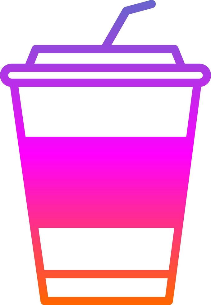 bevroren koffie vector icoon ontwerp