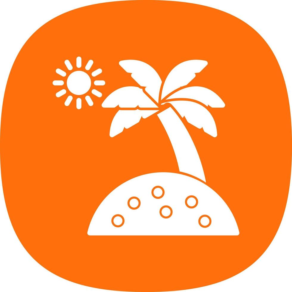lang eiland vector icoon ontwerp