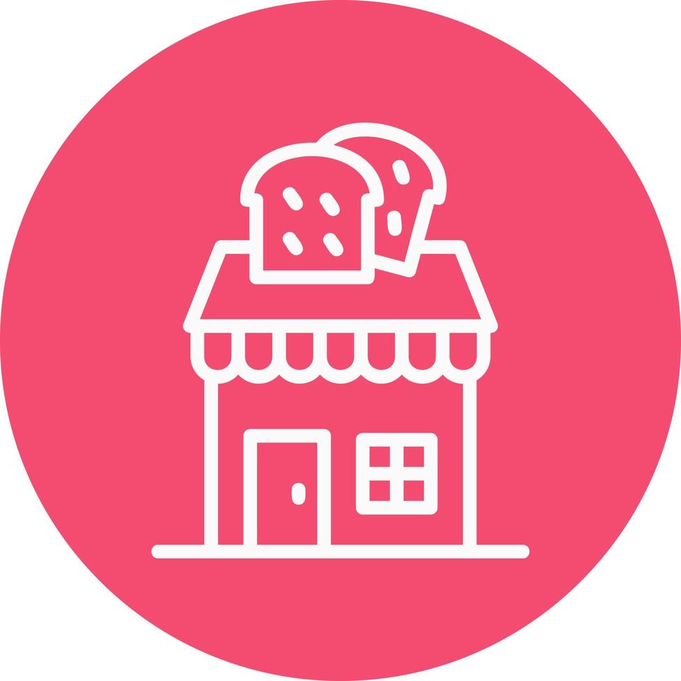 bakkerij winkel vector icoon ontwerp