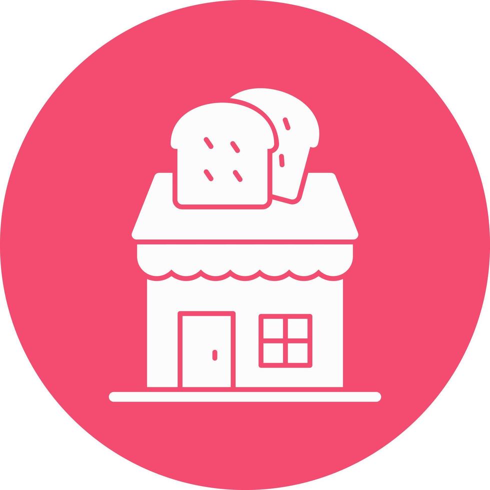 bakkerij winkel vector icoon ontwerp