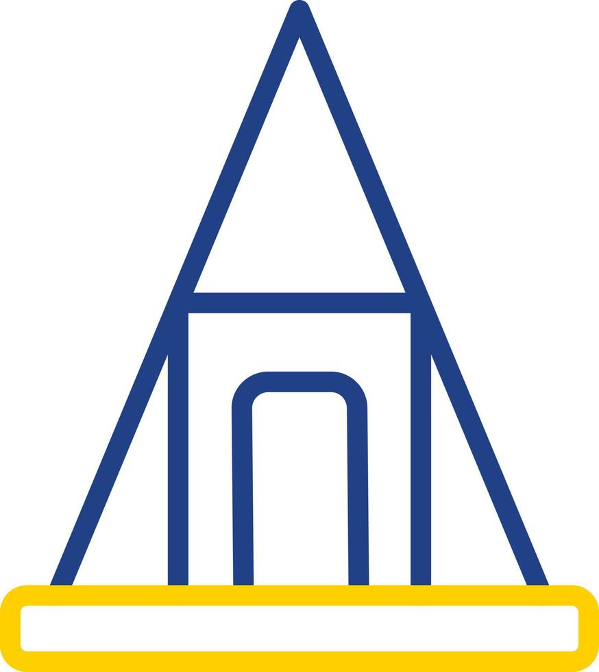 nubisch piramides vector icoon ontwerp