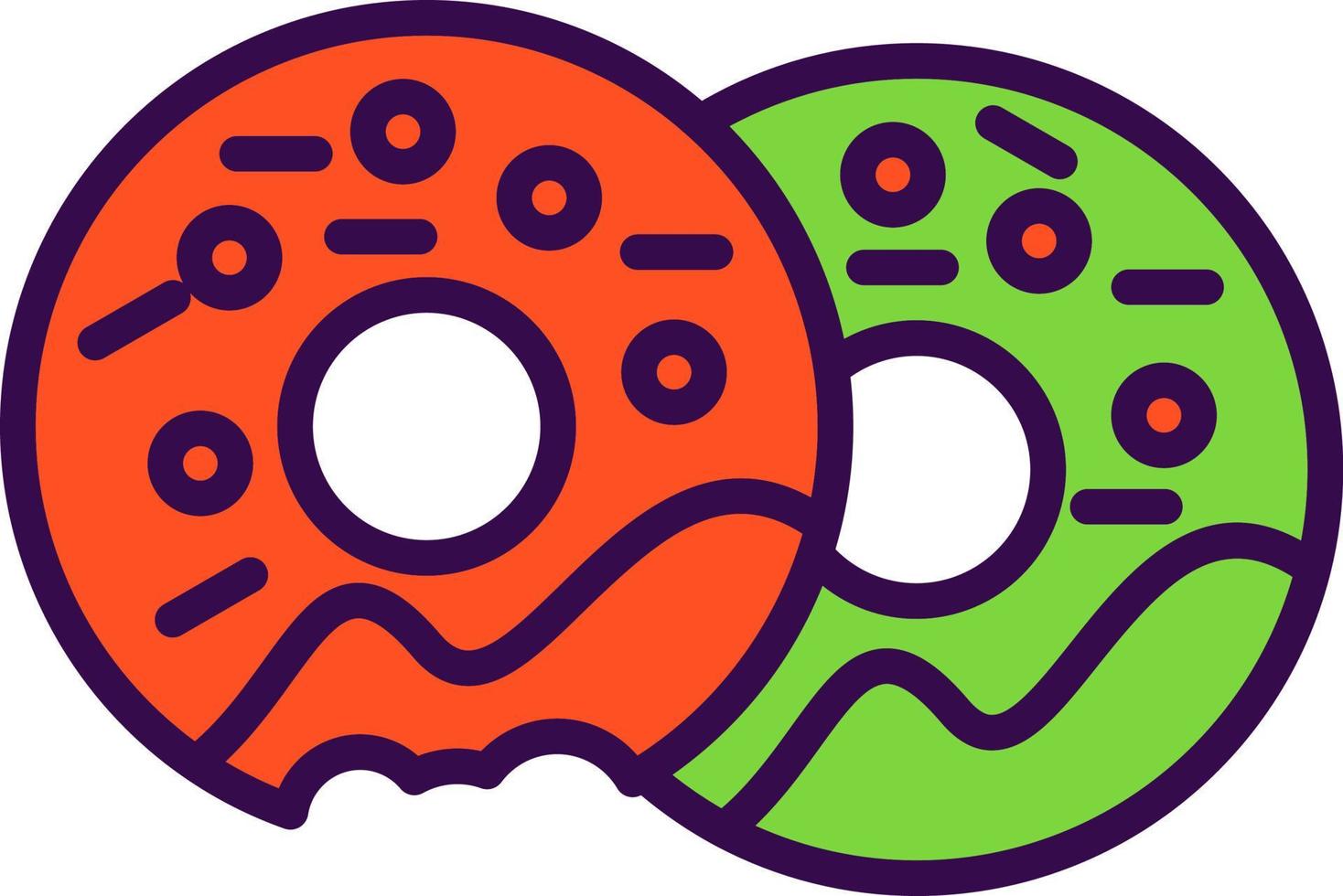 donuts vector icoon ontwerp
