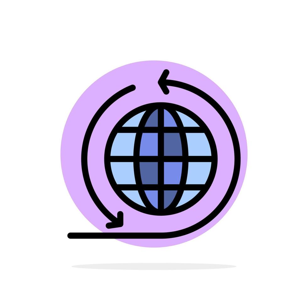 globaal bedrijf bedrijf netwerk globaal abstract cirkel achtergrond vlak kleur icoon vector