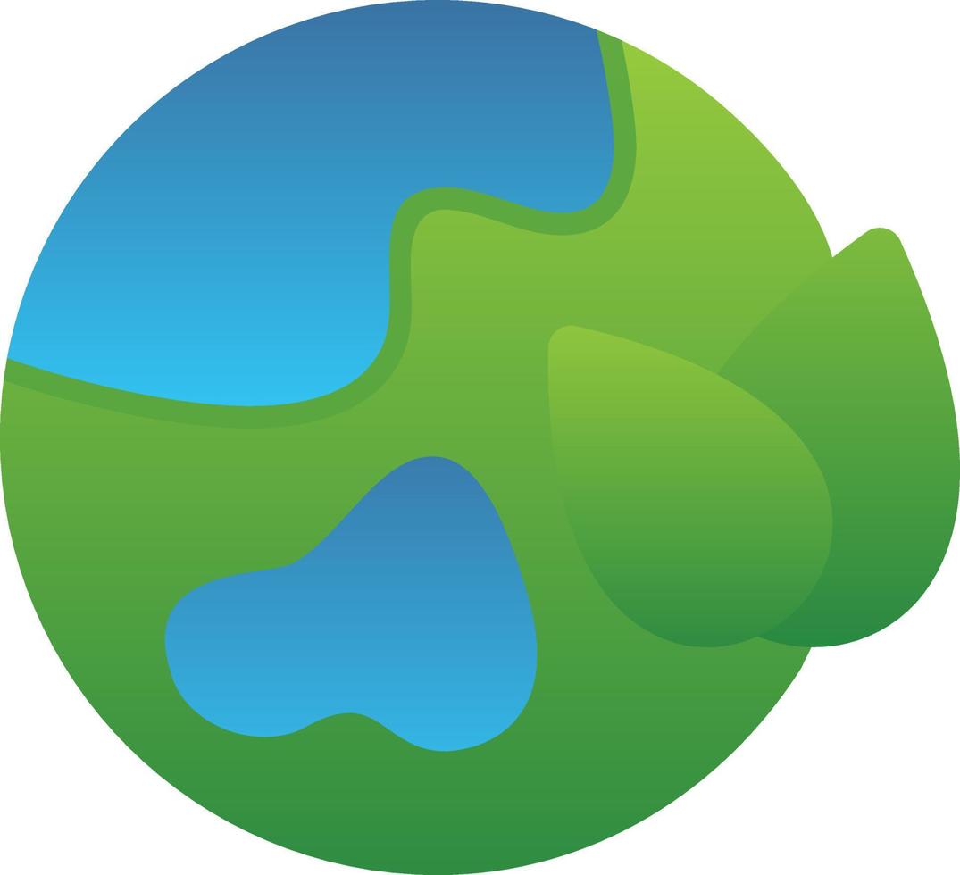groen planeet vector icoon ontwerp