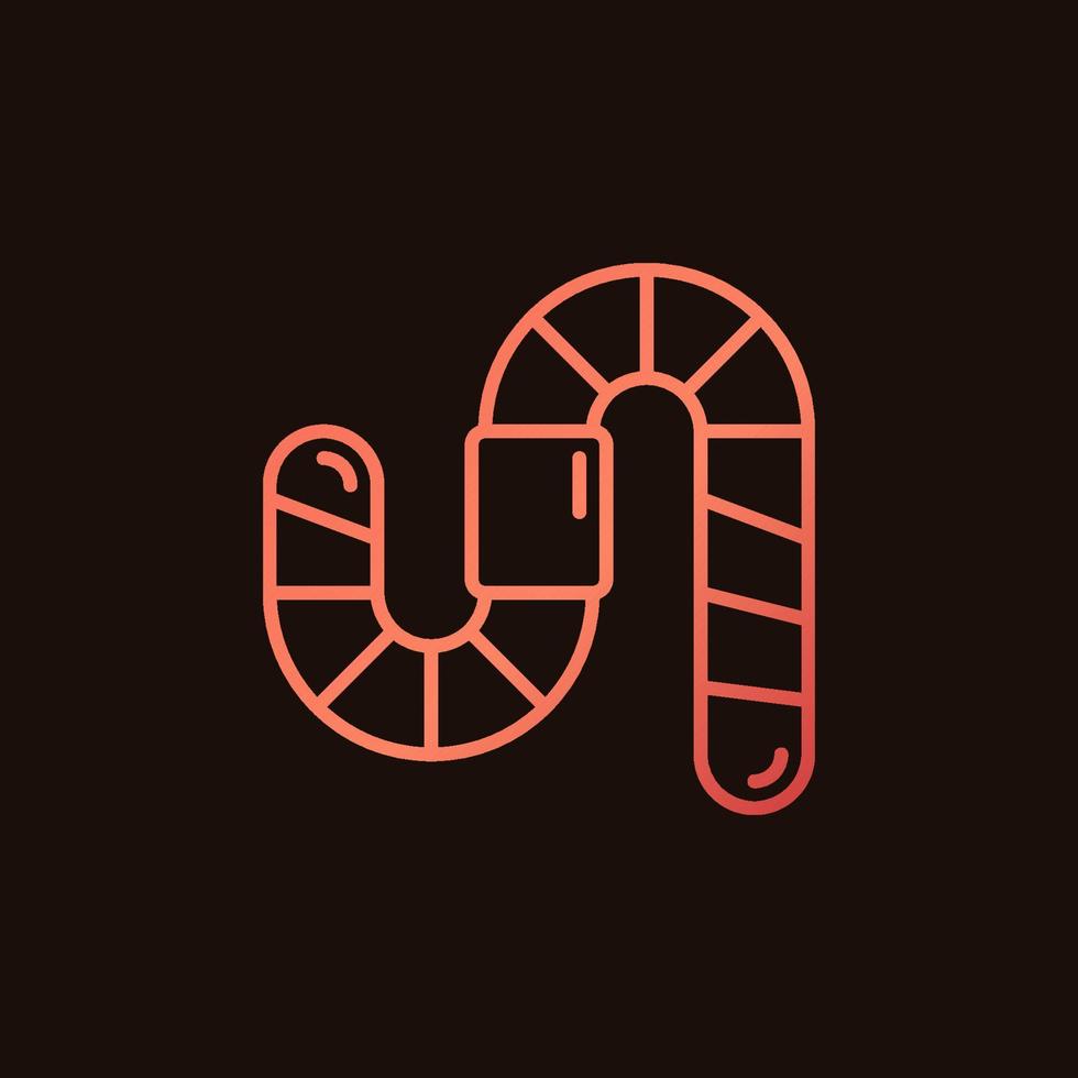 worm vector concept gemakkelijk kleurrijk icoon of teken in lijn stijl