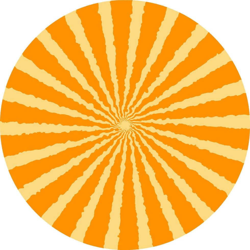 retro oranje zon bruut horizontaal vector