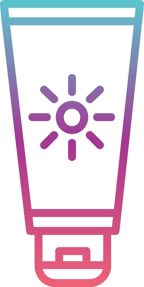 zonnebrandcrème vector icon