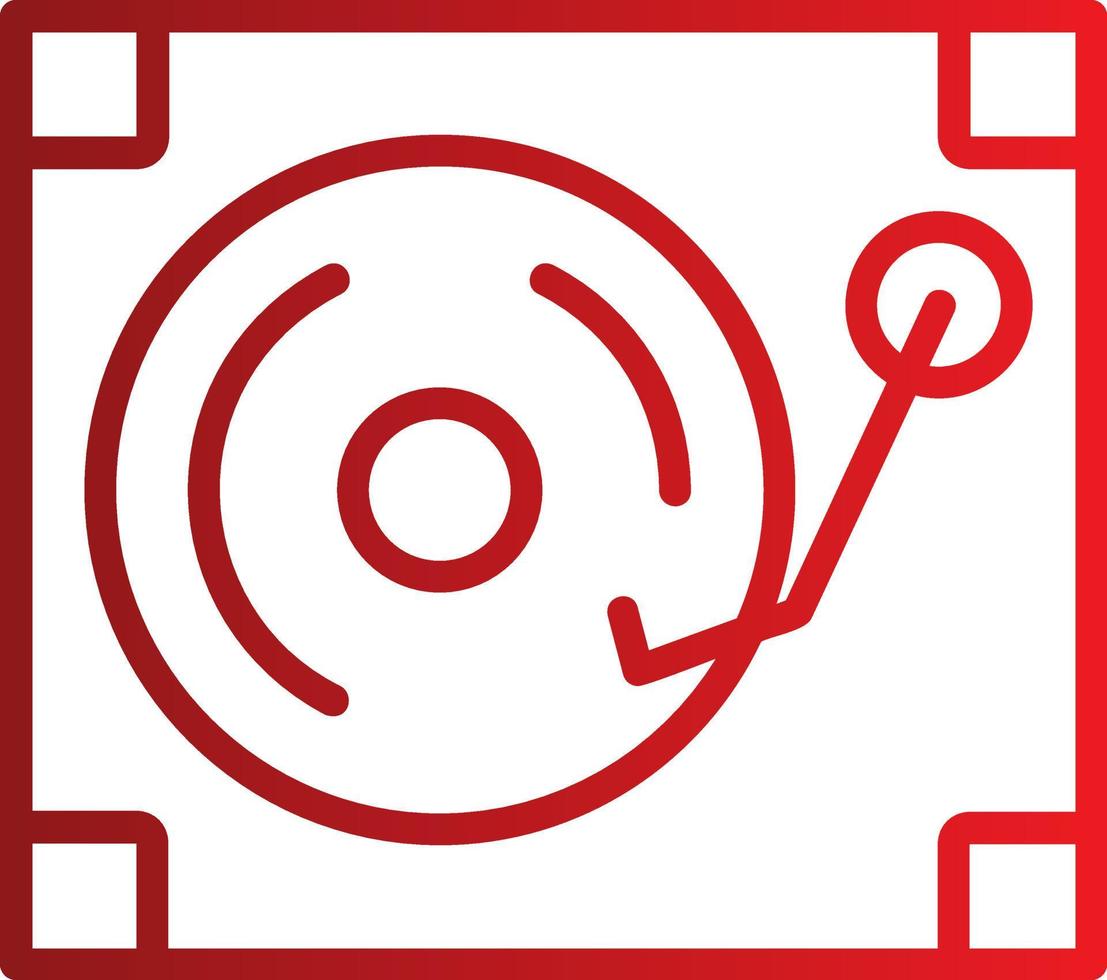 draaitafel vector pictogram