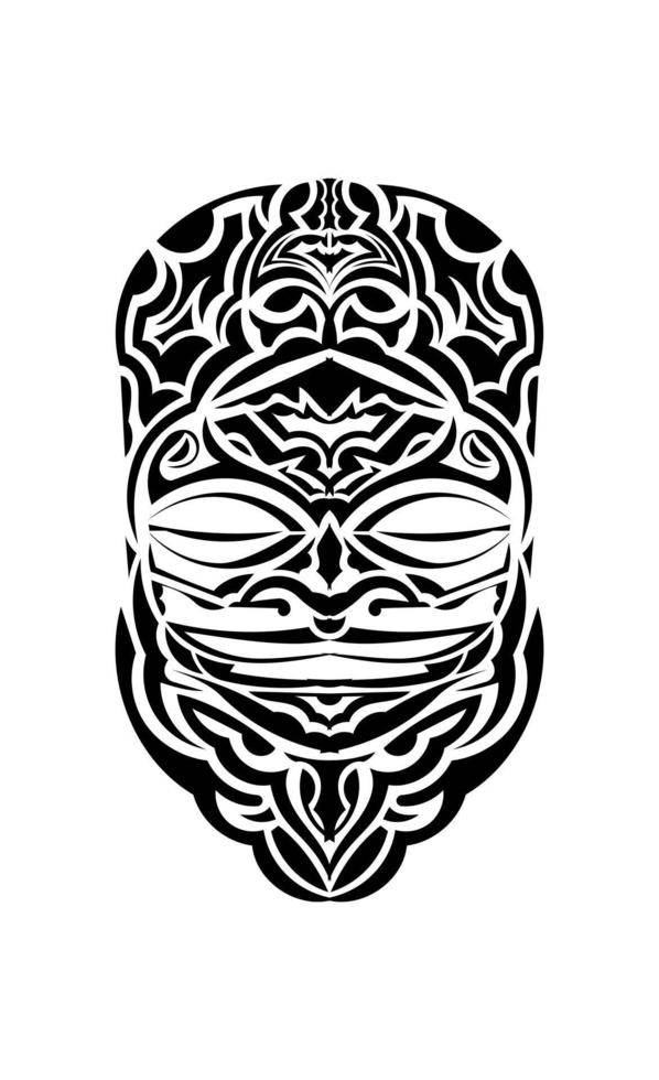 tribal masker gemaakt in vector. traditioneel totem symbool geïsoleerd. vector