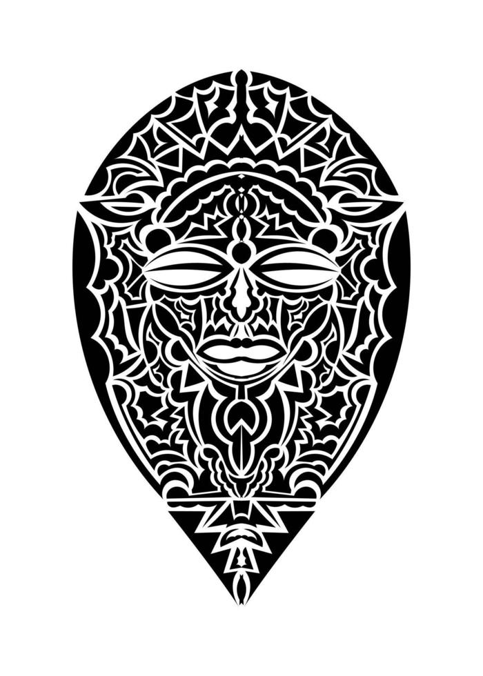 tribal Afrikaanse masker vector icon.black vector icoon geïsoleerd Aan wit achtergrond tribal Afrikaanse masker.