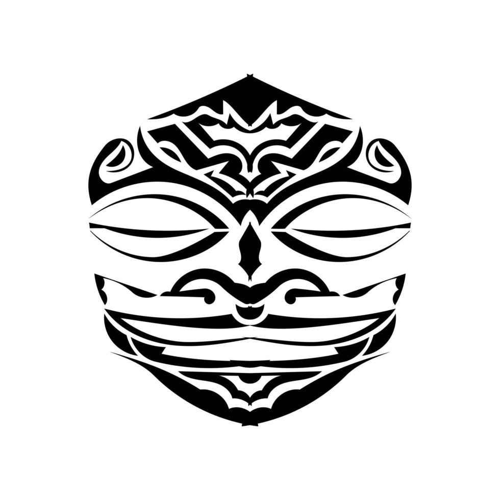 tribal masker gemaakt in vector. traditioneel totem symbool geïsoleerd. vector