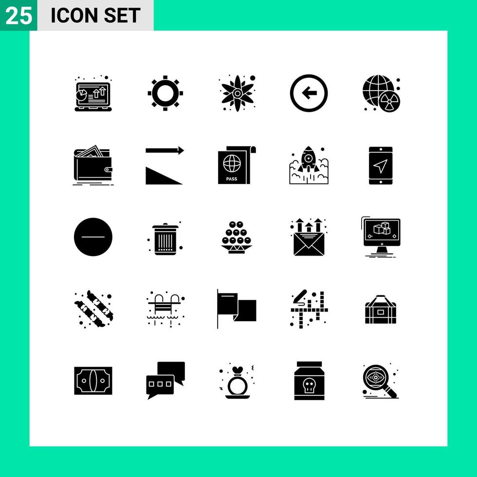 voorraad vector icoon pak van 25 lijn tekens en symbolen voor radioactief links roos gebruiker koppel knop bewerkbare vector ontwerp elementen