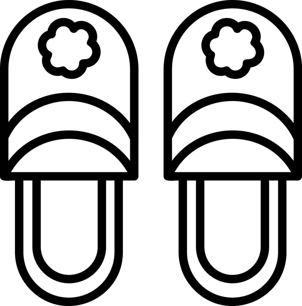 slippers vector icoon