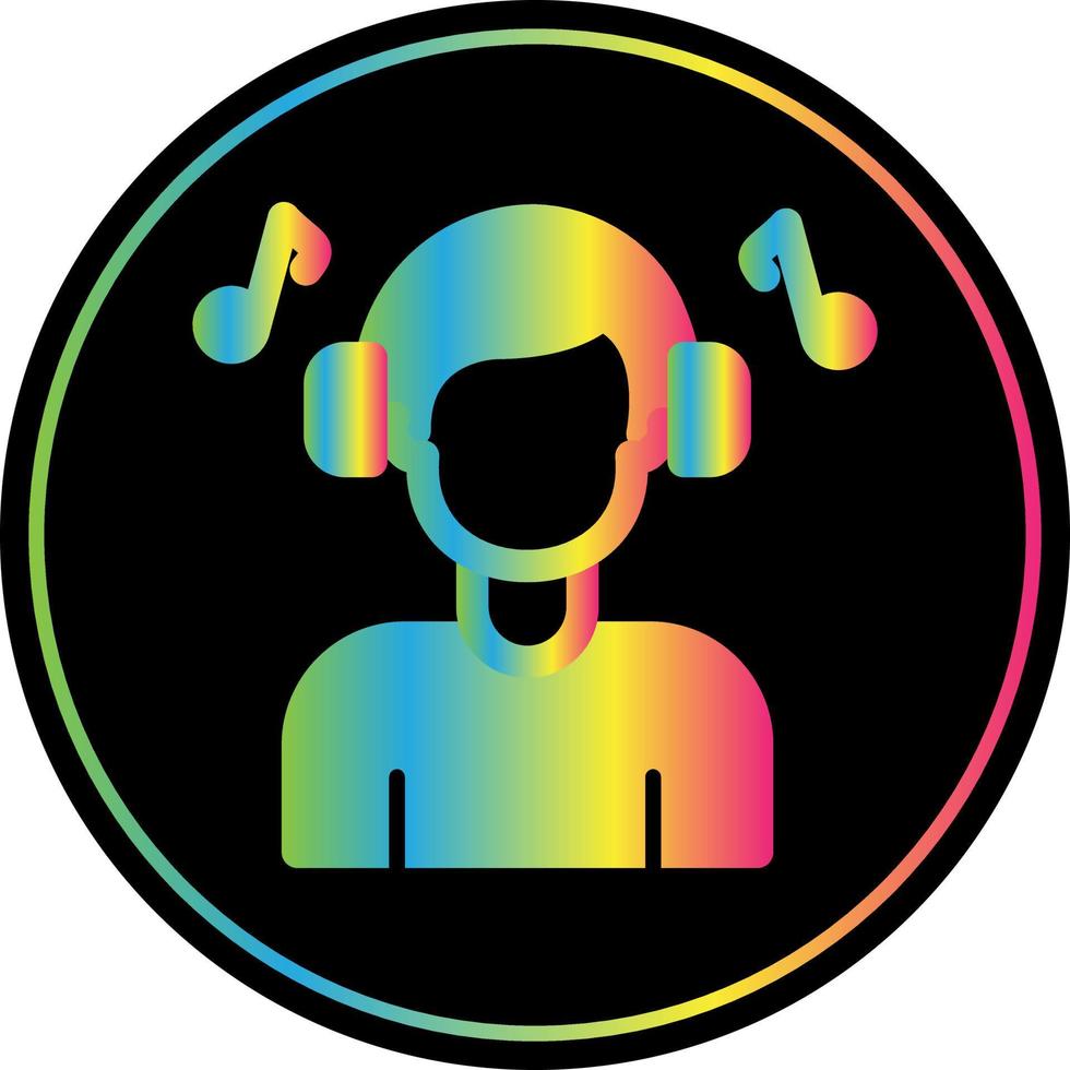 luisteren muziek- vector icoon ontwerp