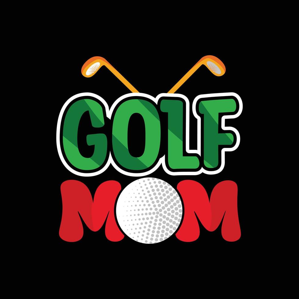 golf mam vector t-shirt ontwerp. golf bal t-shirt ontwerp. kan worden gebruikt voor afdrukken mokken, sticker ontwerpen, groet kaarten, affiches, Tassen, en t-shirts.