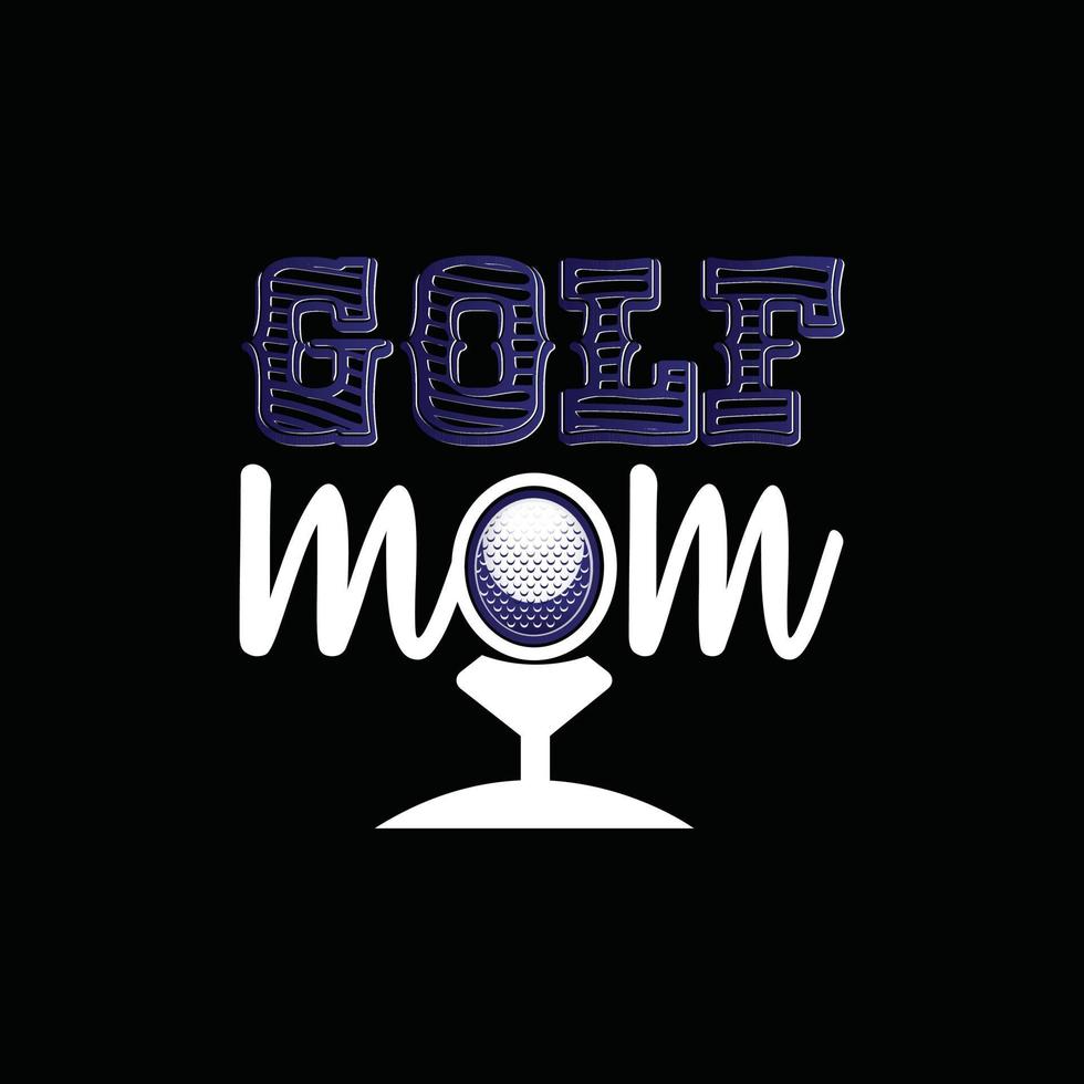 golf mam vector t-shirt ontwerp. golf bal t-shirt ontwerp. kan worden gebruikt voor afdrukken mokken, sticker ontwerpen, groet kaarten, affiches, Tassen, en t-shirts.