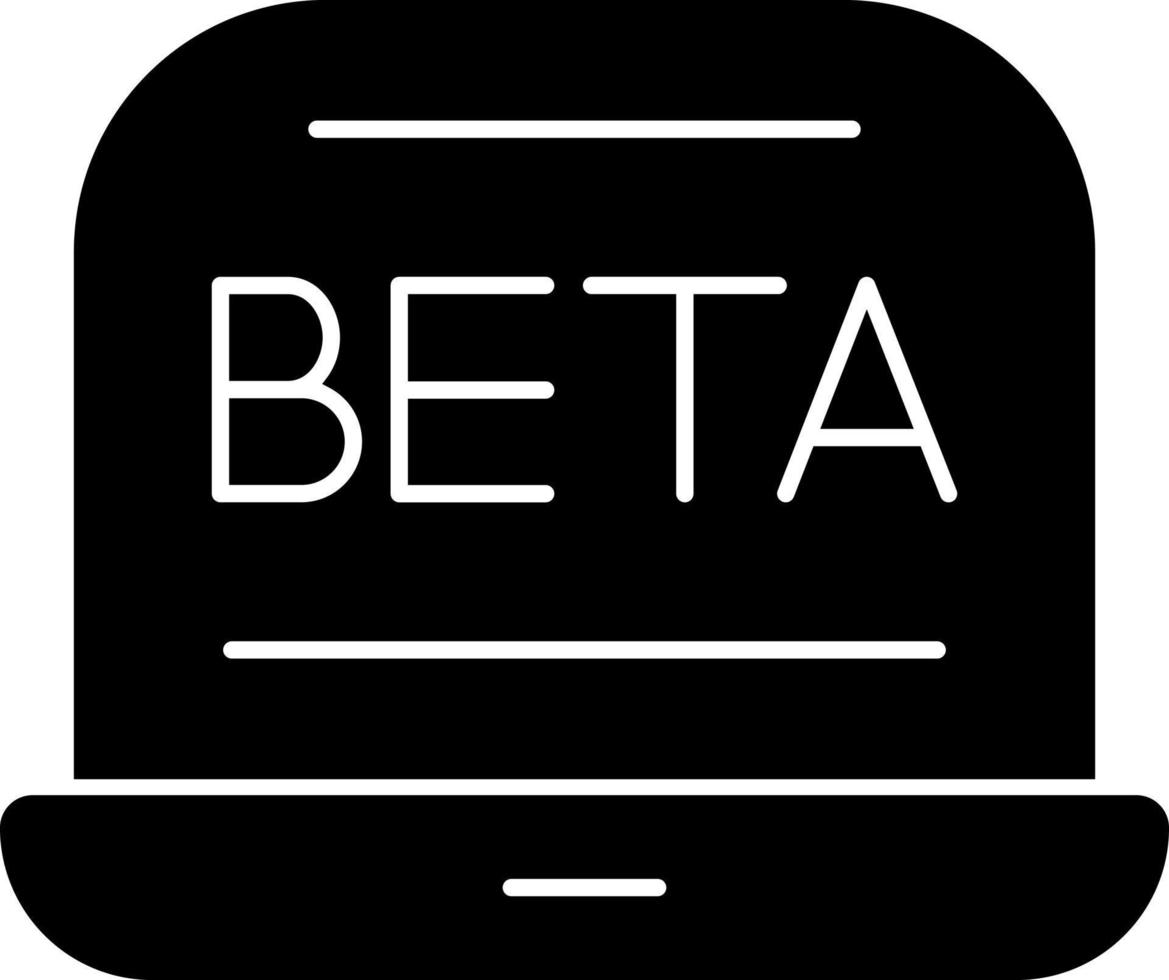 bèta vector icoon ontwerp