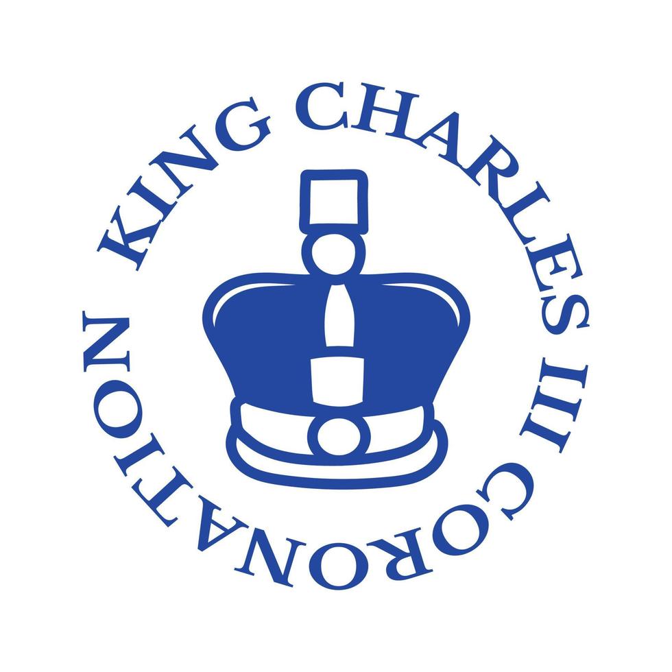 poster voor koning Charles iii kroning met Brits vlag vector illustratie.
