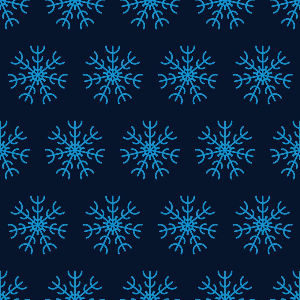 sneeuwvlokken naadloos achtergrond. Kerstmis en nieuw jaar decoratie elementen. vector illustratie.