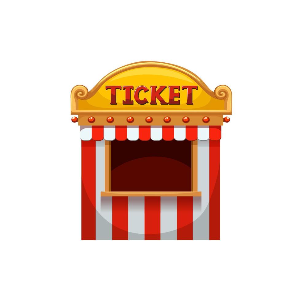 ticket stand Bij de carnaval illustratie vector