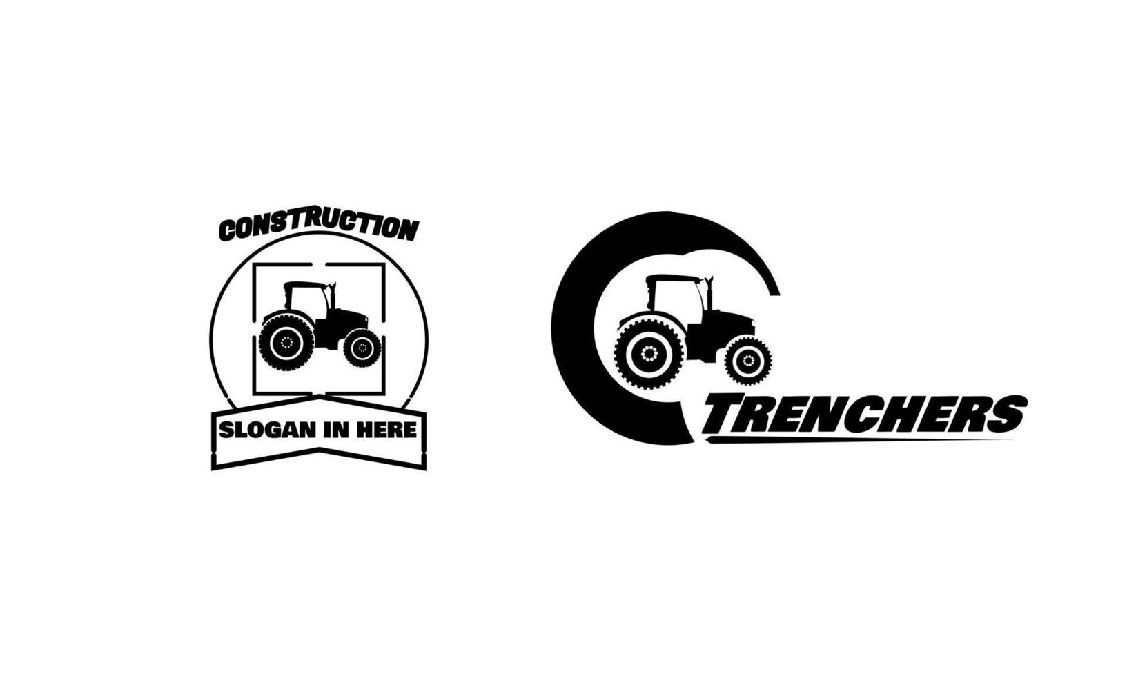 bouw voertuig logo ontwerpen vector, vector