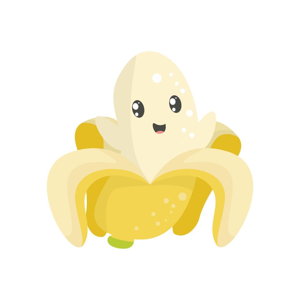 schattig baby banaan karakter vector