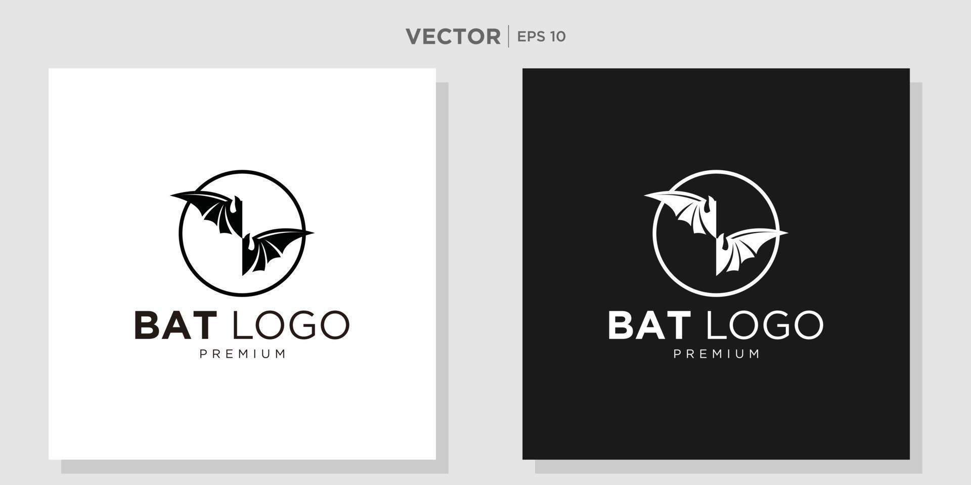 vleermuis liefde vector pictogram logo sjabloon illustratie