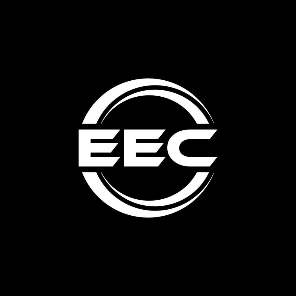 eec brief logo ontwerp in illustratie. vector logo, schoonschrift ontwerpen voor logo, poster, uitnodiging, enz.