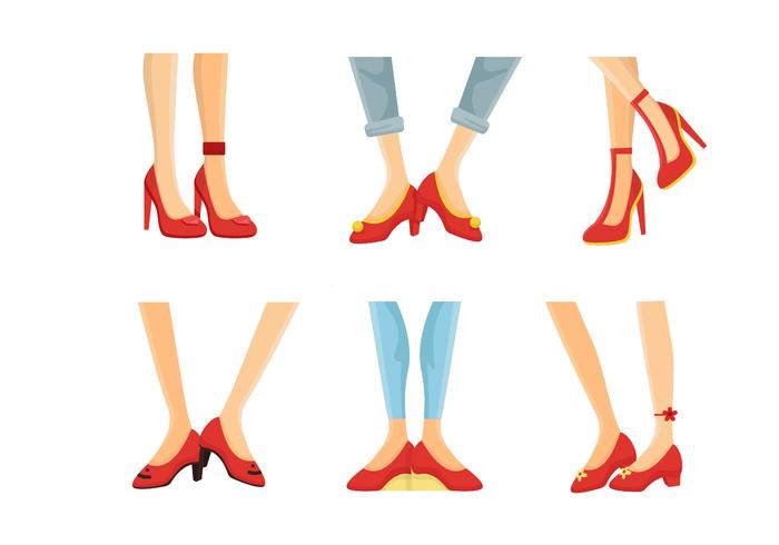 Ruby Slippers Collection Vector Illustratie