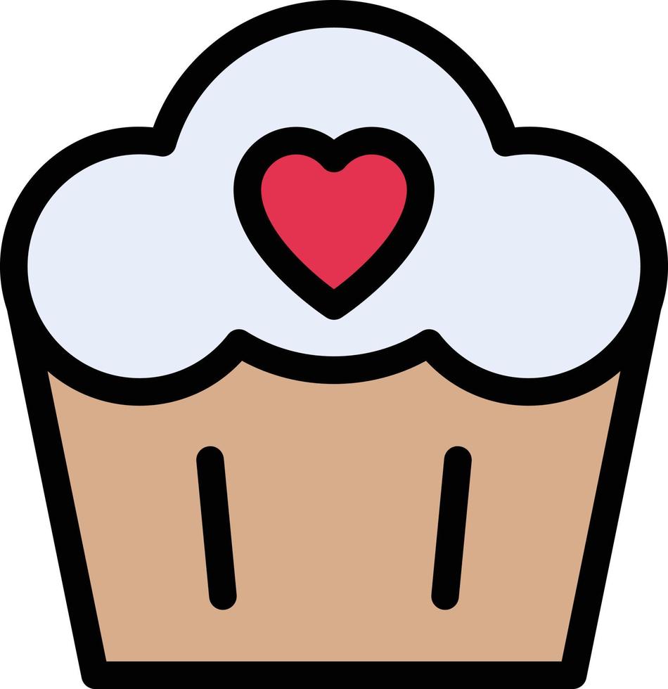 cupcake vectorillustratie op een background.premium kwaliteit symbolen.vector pictogrammen voor concept en grafisch ontwerp. vector