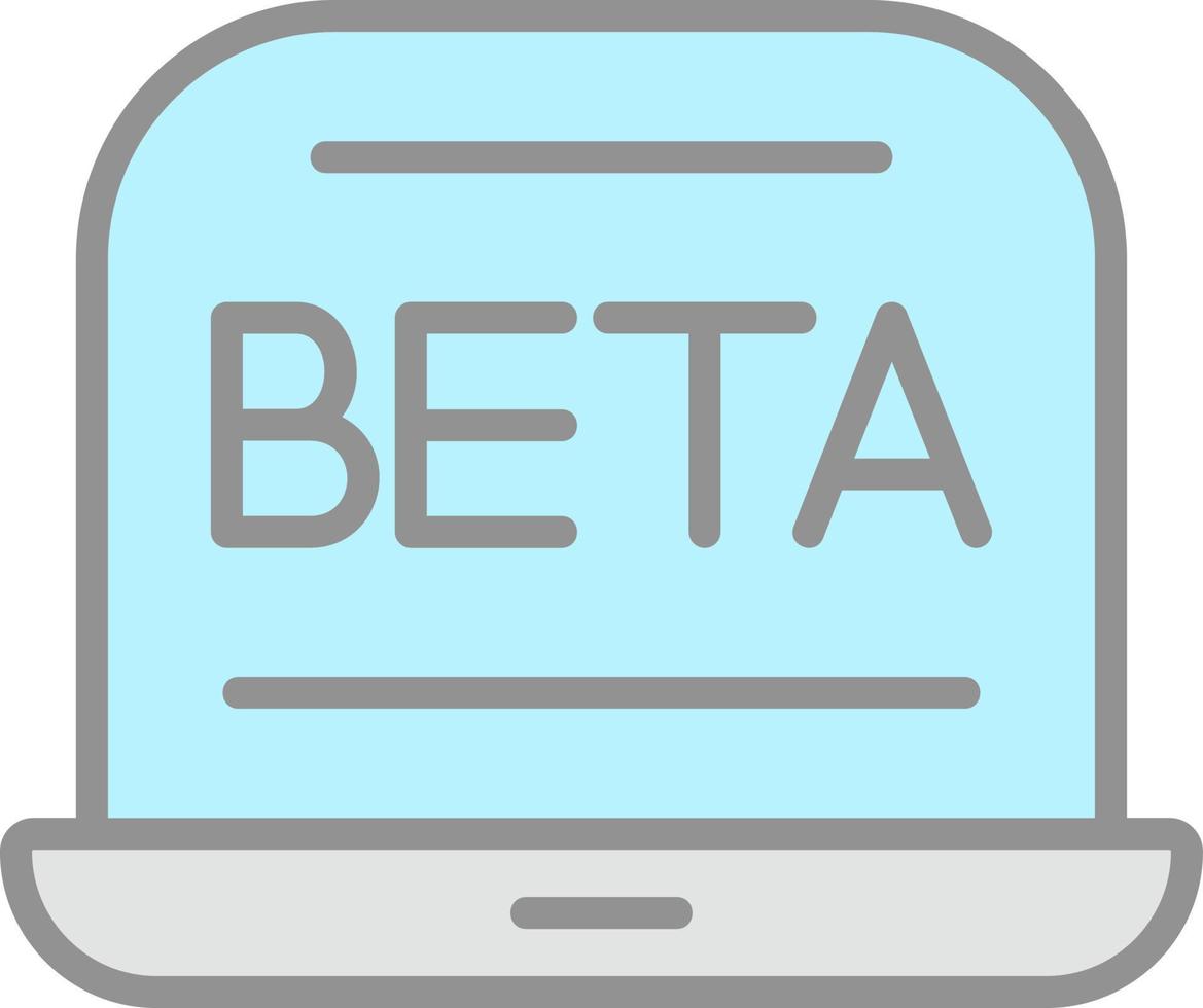 bèta vector icoon ontwerp