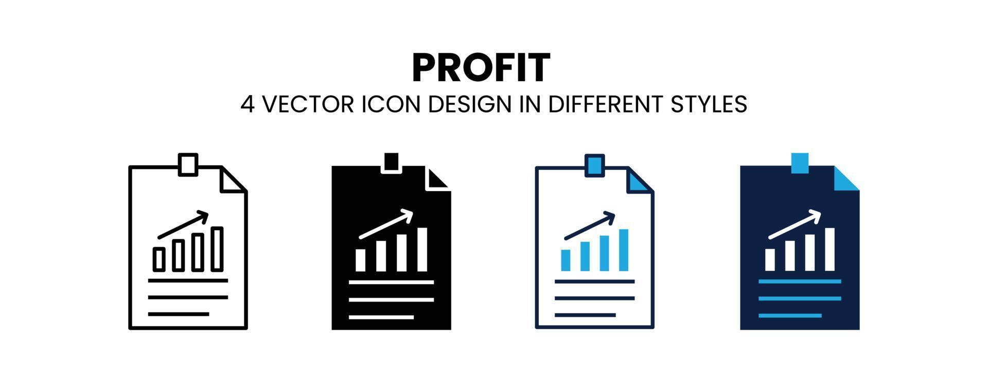 inkomen groei icoon in schets, dun lijn, stevig, gevulde en vlak stijl. vector illustratie van twee gekleurde en zwart winst vector pictogrammen ontwerpen kan worden gebruikt voor mobiel, ui, web