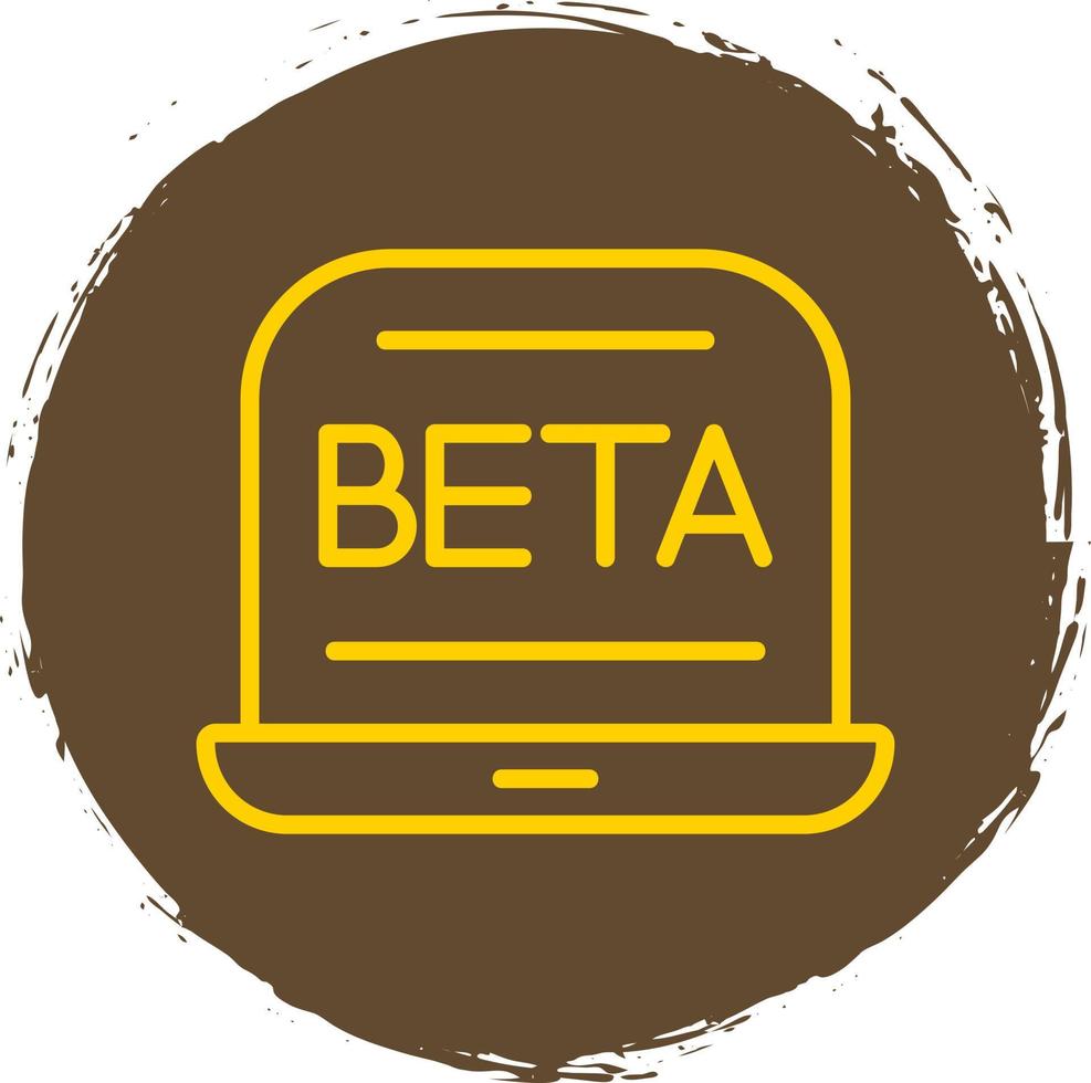 bèta vector icoon ontwerp