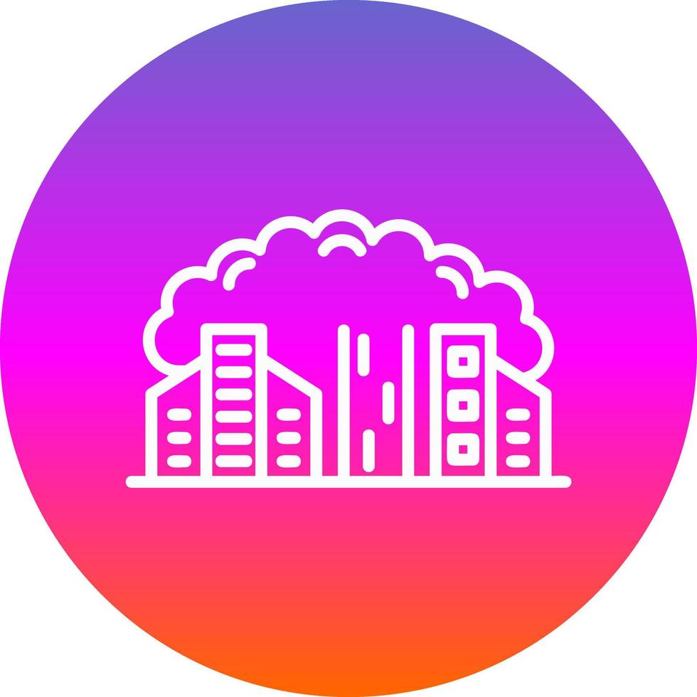stad verontreiniging vector icoon ontwerp