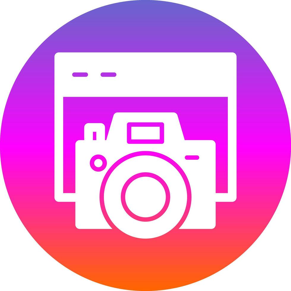 camera website plat pictogram vector