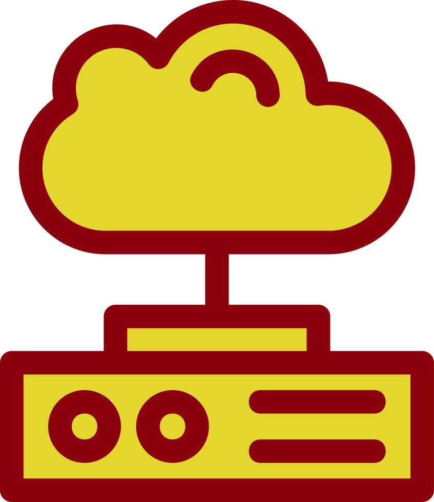 platte pictogram voor cloudopslag vector