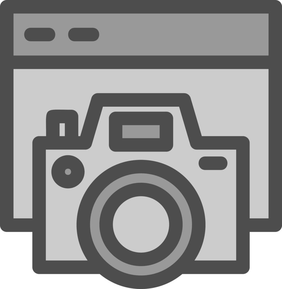 camera website plat pictogram vector